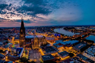 Cologne cathedral germany during sunset