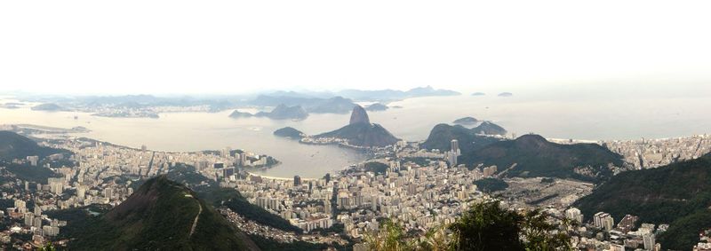 Panoramic view of cityscape against sky