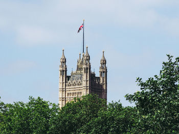 Low angle view of building against sky