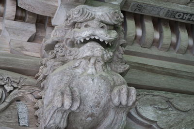 Close-up of statue