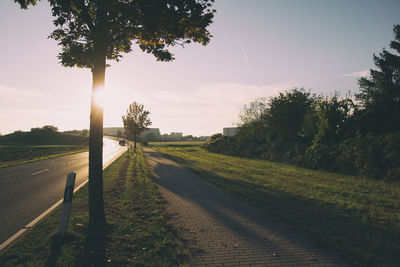 Road amidst landscape against sky