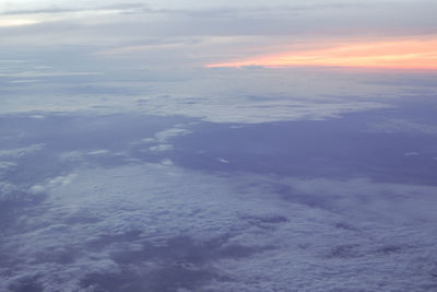 Aerial view of cloudscape