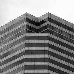 Low angle view of modern building against sky