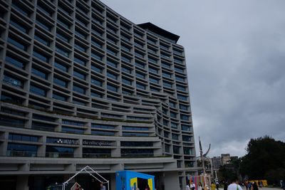 Low angle view of buildings against sky