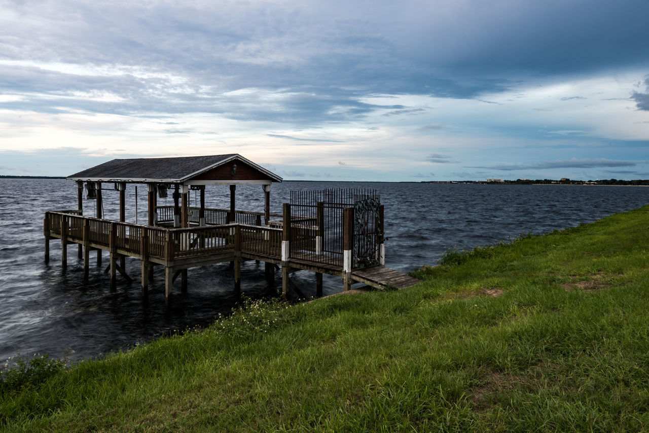 Landscape With WhiteWall, lakeside, Lake, Boathouse, Abandon Boathouse