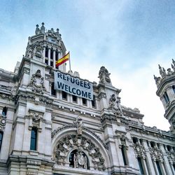 Low angle view of historical building