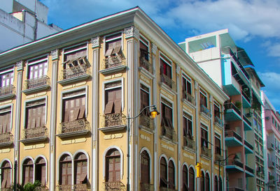 Low angle view of building against sky