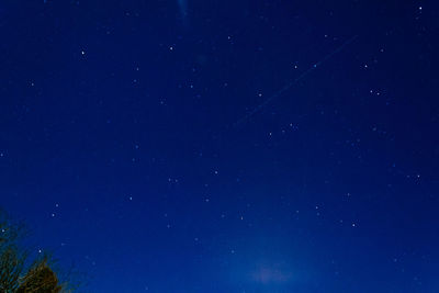 Low angle view of star field at night