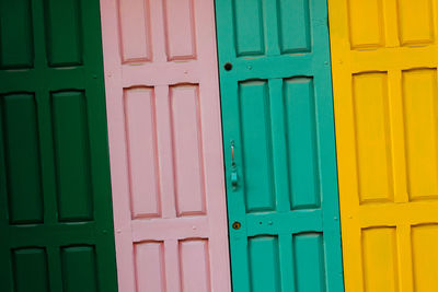 Full frame shot of colorful wall