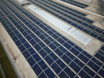 Solar panels at power station