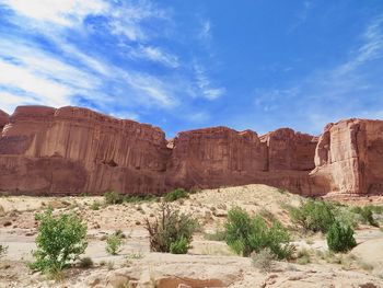 Rock formations in desert