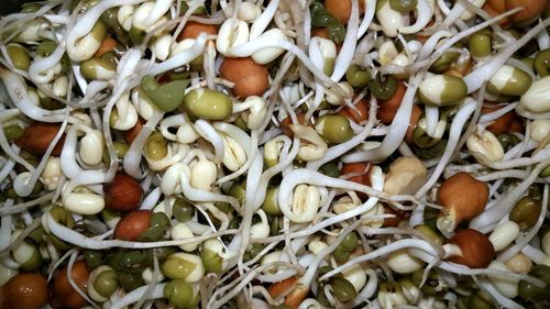 Full frame shot of chopped vegetables