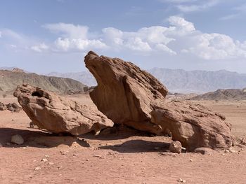 Scenic view of rocky mountains against sky