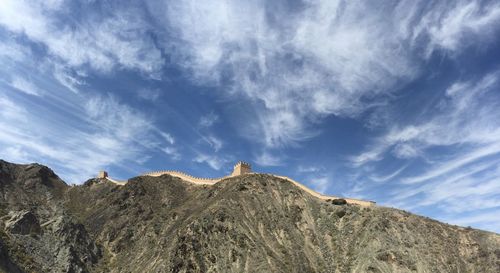 Panoramic view of mountains against sky