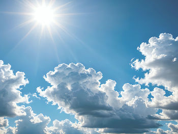 Low angle view of clouds in sky