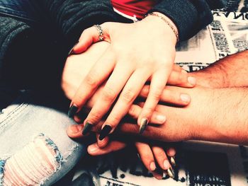 Close-up of hands