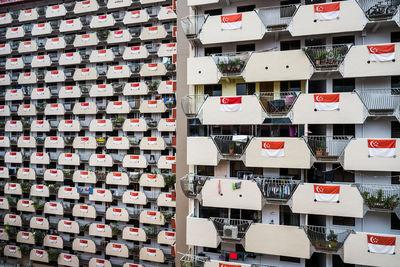 Full frame shot of colorful containers
