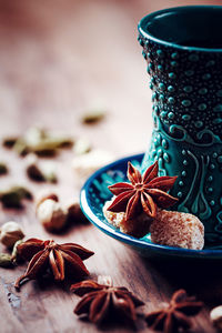 Close-up of drink on table