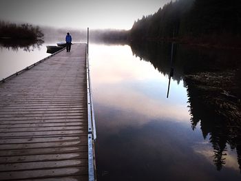 Pier on lake