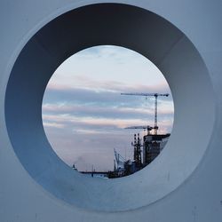 Low angle view of built structure against sky