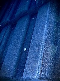 Close up of blue ice
