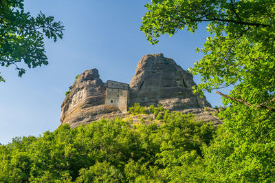 The ancient castello della pietra near vobbia in the antola natural regional park