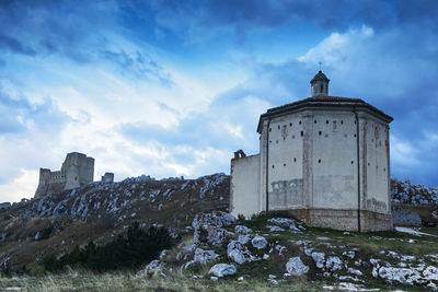 Beautiful santa maria della pietà church in rocca calascio