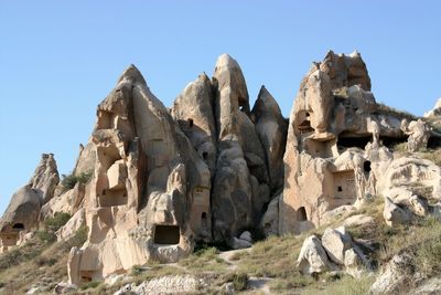 Rock formations at uchisar castle