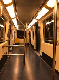 Interior of train