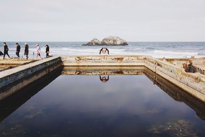 Scenic view of sea against sky