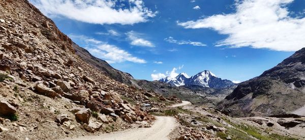 Mountain roads of the himalayas 