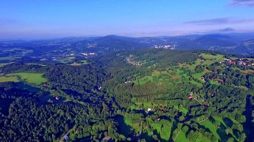 Aerial view of landscape