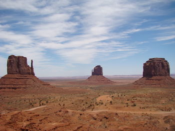 Rock formations in desert