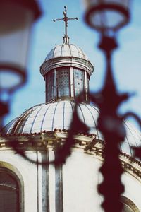 Low angle view of traditional building against sky