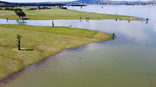Scenic view of lake