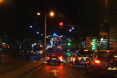 City street at night