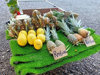 Pineapple selling on tricycle 