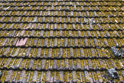Full frame shot of roof tiles