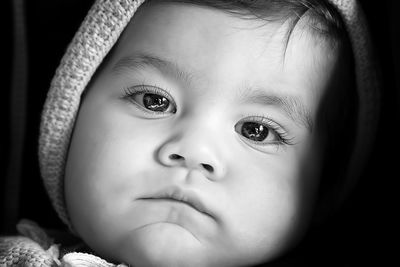 Close-up portrait of cute boy