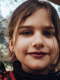 Close-up portrait of a girl