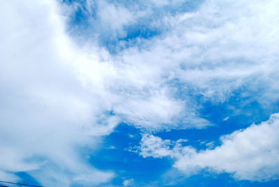 Low angle view of clouds in sky