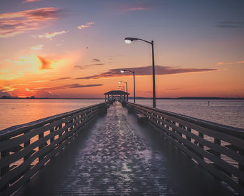 Scenic view of sea during sunset