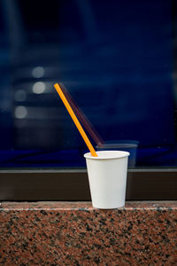 Close-up of drink on table