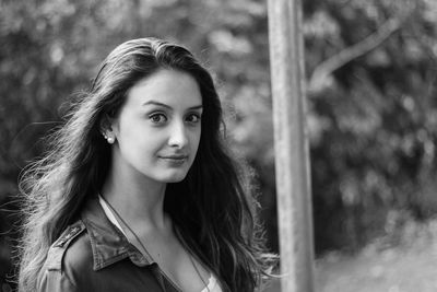 Portrait of smiling young woman