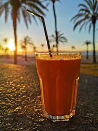 Close-up of drink on table