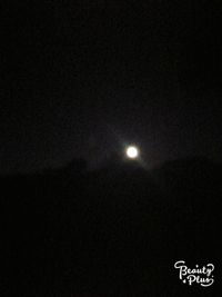 Close-up of moon against sky at night