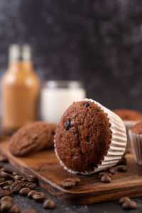 Close-up of cookies on table