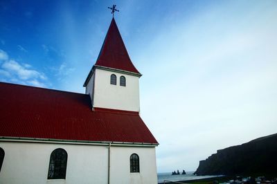Low angle view of building against sky