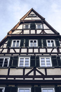 Low angle view of building against sky