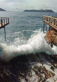 Scenic view of sea against sky